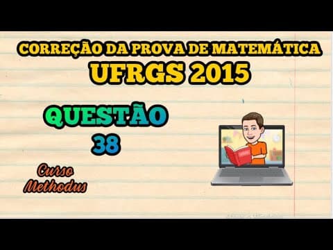 Thumbnail da aula: 38 de 2015 da prova de matemática da UFRGS - O gráfico da função f definida por f(x) = cos