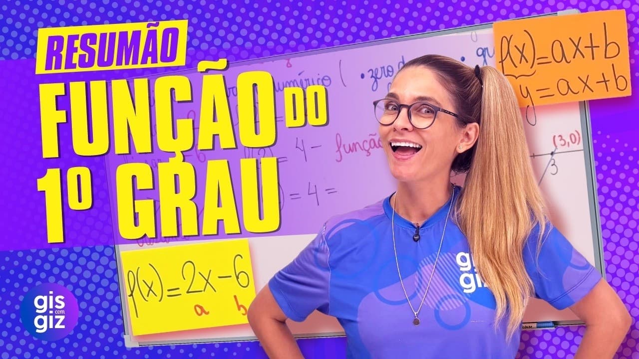 Thumbnail: FUNÇÃO AFIM: O RESUMÃO QUE VAI SALVAR SUA PROVA  🆘📚