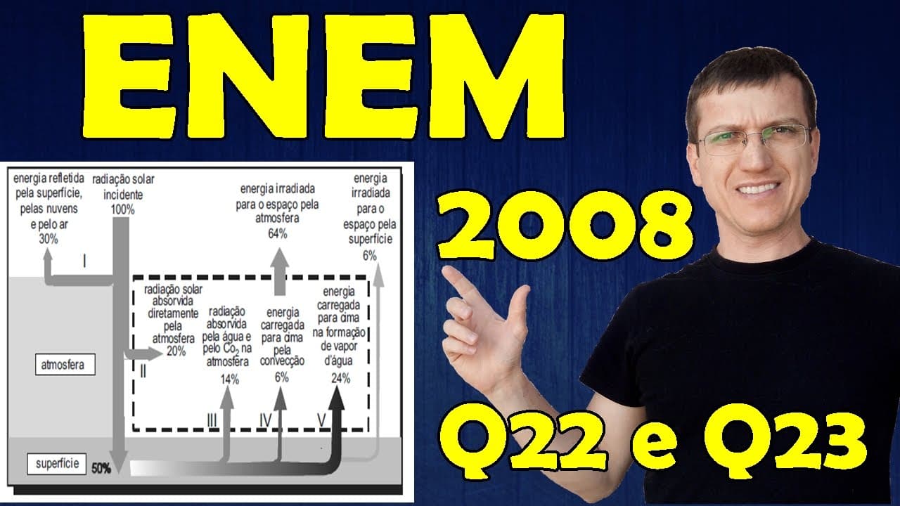 Thumbnail: ENEM 2008 - Questões 22 e 23 - Prova Amarela - Termologia - Prof.  Marcelo Boaro