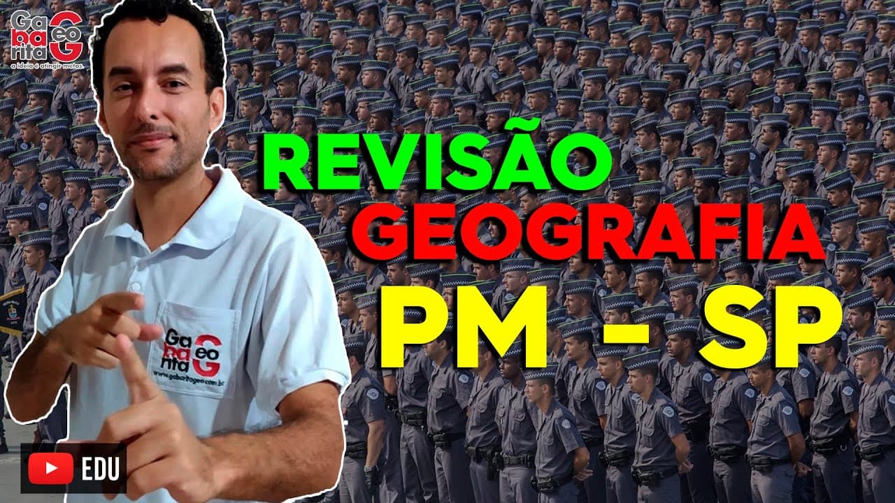 Thumbnail: CONCURSO PM SP 2023 | Resumão ||A natureza brasileira (relevo, hidrografia, clima e vegetação).
