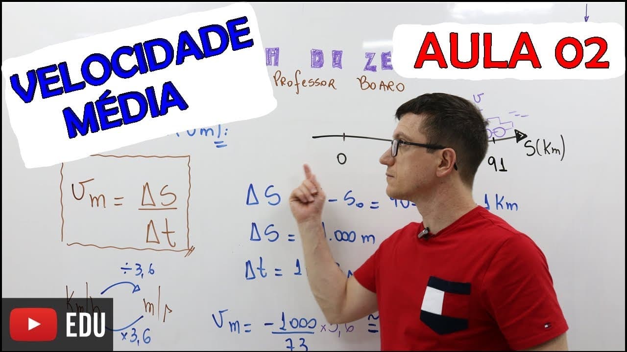 Thumbnail: VELOCIDADE MÉDIA - FÍSICA BÁSICA (FÍSICA do ZERO) - Teoria e Exercícios AULA 02