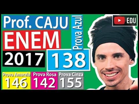 Thumbnail da aula: [ENEM 2017] 138 📘 TRIGONOMETRIA Raios de luz solar estão atingindo a superfície de um lago