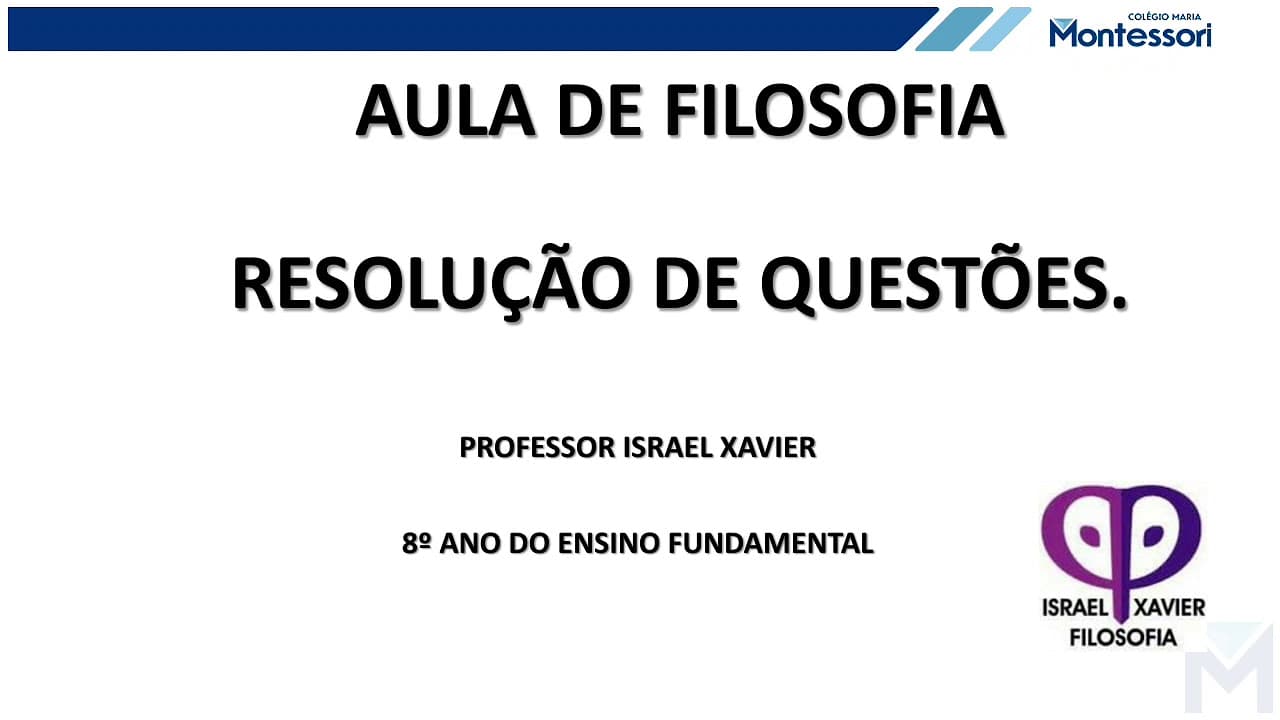 Thumbnail: Filosofia - Teoria do Conhecimento - Resolução de Questões.