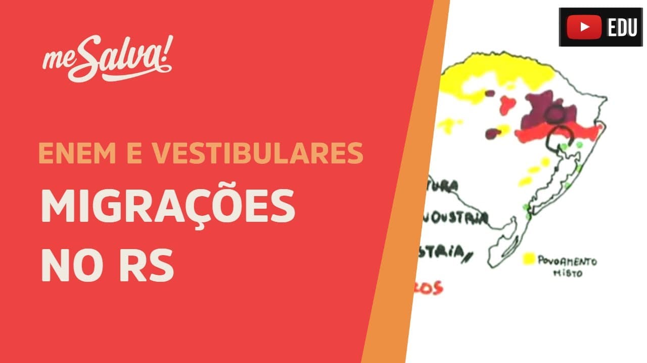 Thumbnail: Migrações no RS - Geografia UFRGS - Me Salva!