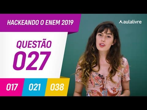 Thumbnail da aula: Enem 2019 | Literatura: Dramaticidade | Questão 27 (branco)