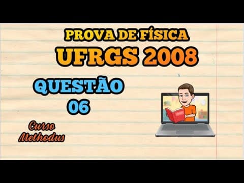Thumbnail da aula: 06 de 2008 da prova de física da UFRGS - Pinças são utilizadas para manipulação de pequenos