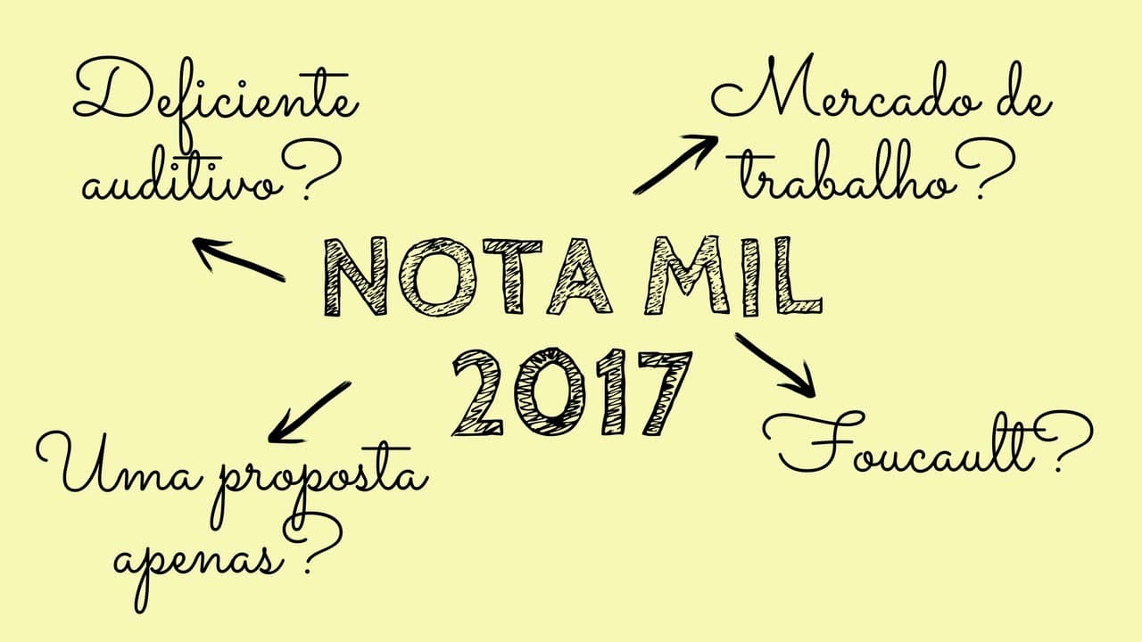 Thumbnail: Analisando redações nota MIL de 2017