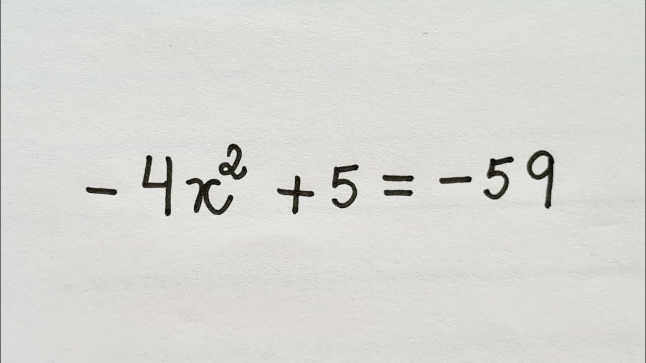 Thumbnail: 🔴Equação do 2º Grau Incompleta do tipo: ax²+c=0   Professora Angela Matemática