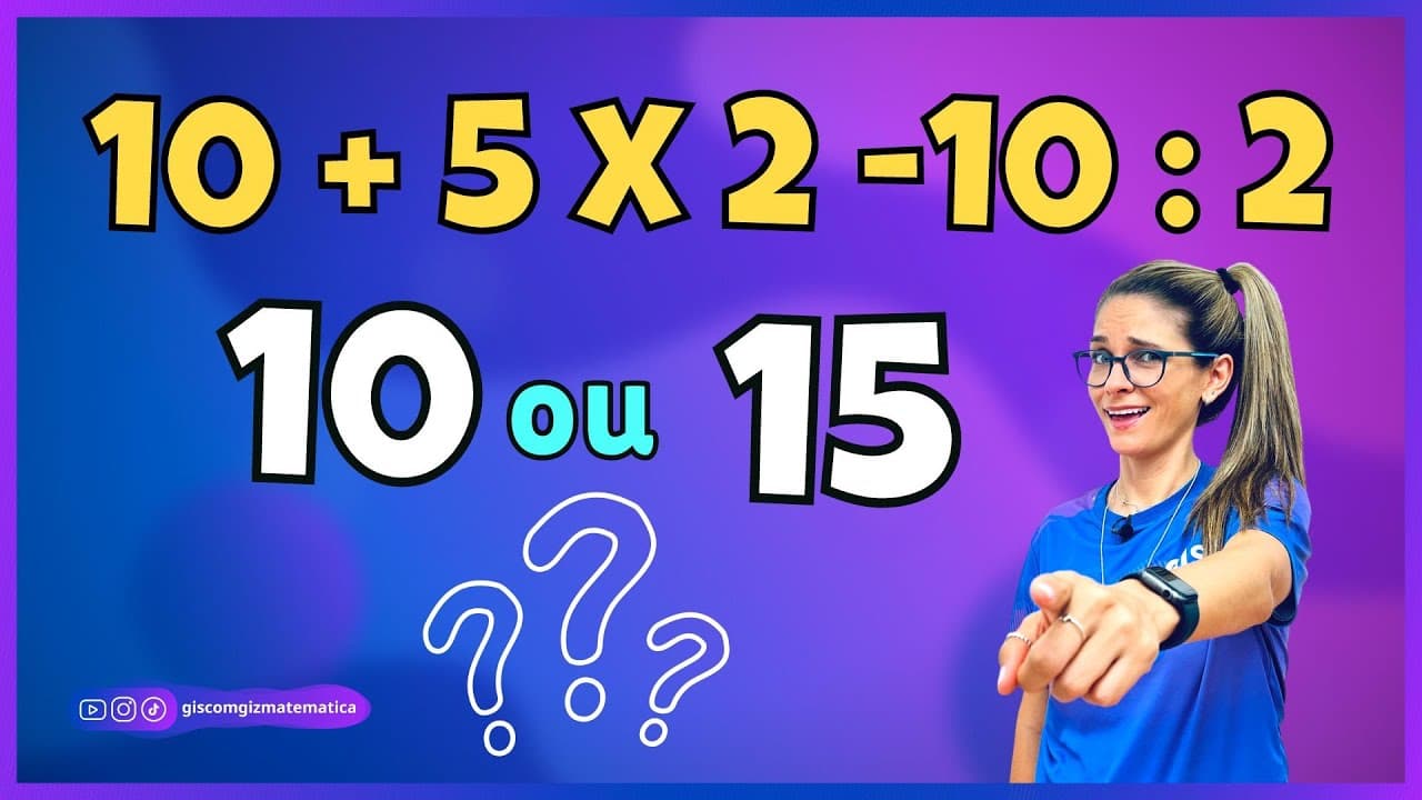 Thumbnail: EXPRESSÃO NUMÉRICA  ❌ NÃO ERRE MAIS  ❌