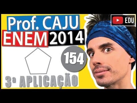 Thumbnail da aula: [ENEM 2014 3Ap] 154 📓 GEOMETRIA ESPACIAL Um jogo entre dois jogadores tem as seguintes regras: (a) o