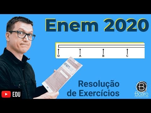 Thumbnail da aula: ENEM 2020 - RESOLUÇÃO dos EXERCÍCIOS - Você foi contratado para sincronizar os quatro semáforos de