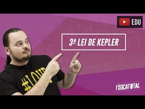Thumbnail da aula: 3a lei de Kepler | lei dos períodos | gravitação | Física em Questões 087