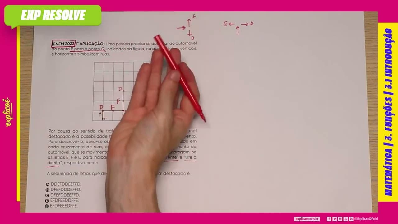 Thumbnail: UMA PESSOA PRECISA SE DESLOCAR DE AUTOMÓVEL DO PONTO P PARA O PONTO Q, INDICADOS (...) | INTRODUÇÃO