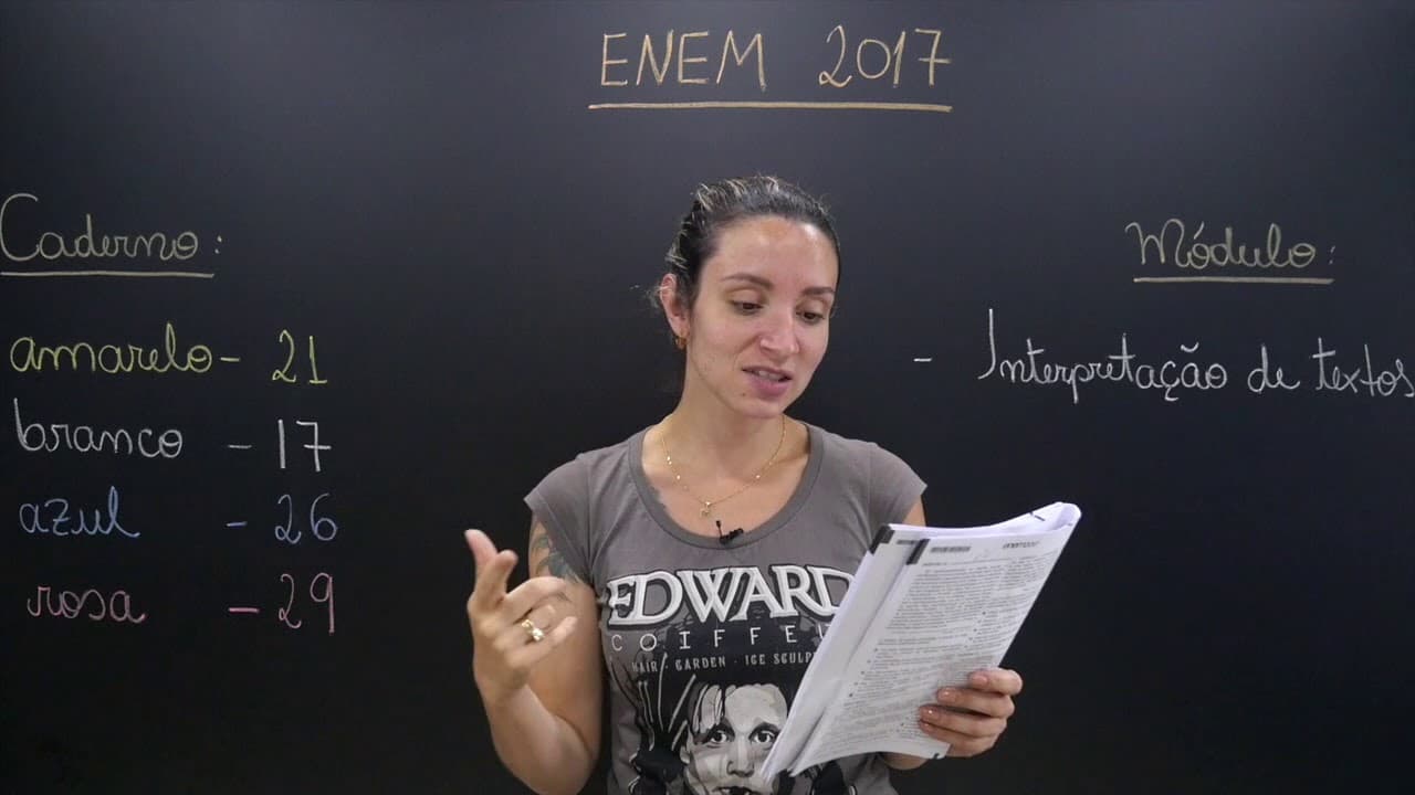 Thumbnail: ENEM 2017 - Questão 21 de Linguagens (Caderno Amarelo)