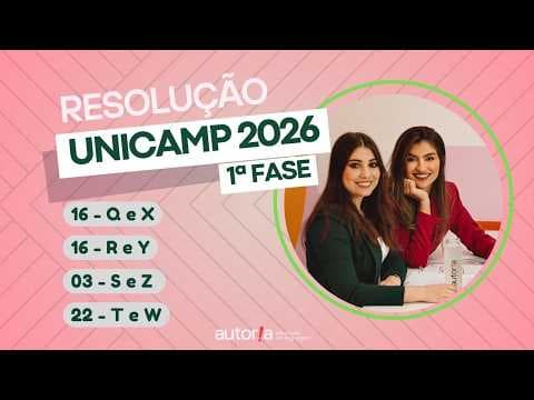 Thumbnail da aula: Resolução UNICAMP 2026 (1ª fase) - Autoria Linguagem - Questão 16 | Linguagens, prova Q e X