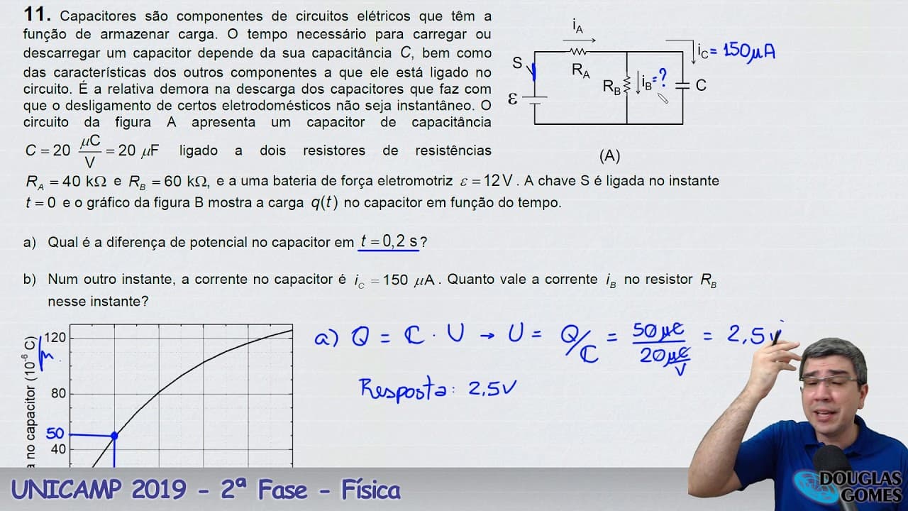 Thumbnail: UNICAMP 2019 segunda fase Questão 11
