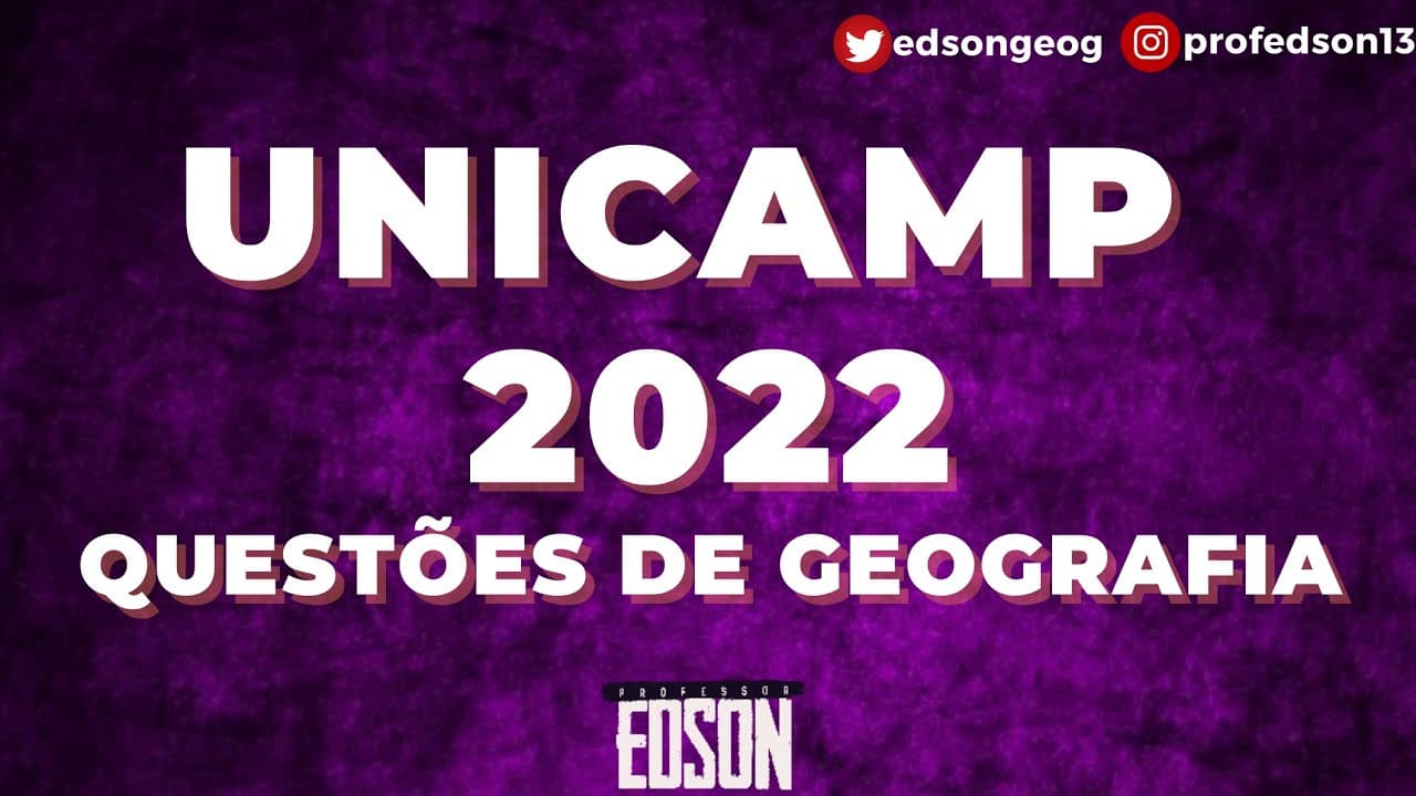 Thumbnail: Geografia - UNICAMP 2022