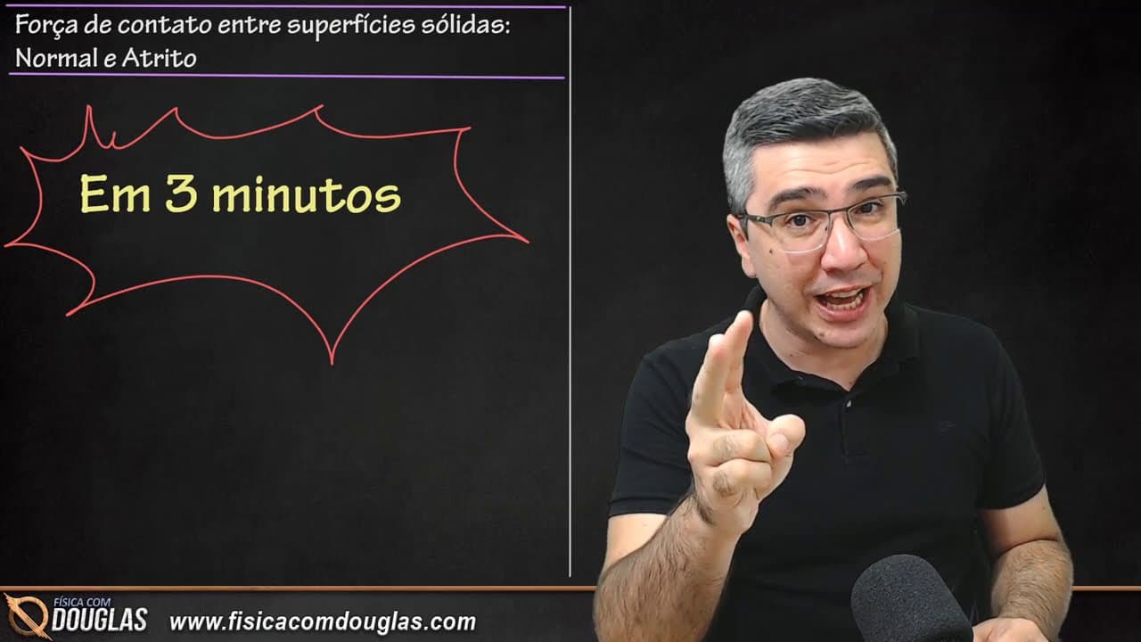 Thumbnail: Aprenda definitivamente atrito e normal em 3 minutos!
