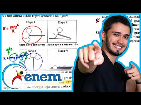 Thumbnail da aula: ENEM 2011 - Uma das modalidades presentes nas olimpíadas é o salto com vara. As etapas de um dos sal