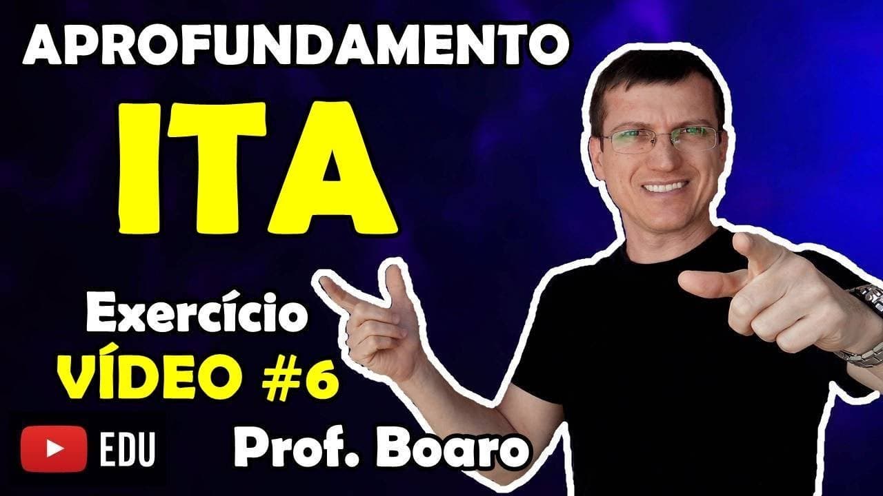 Thumbnail: ITA APROFUNDAMENTO - Movimento UNIFORME - EXERCÍCIO RESOLVIDO - Prof  Marcelo Boaro   Vídeo # 6