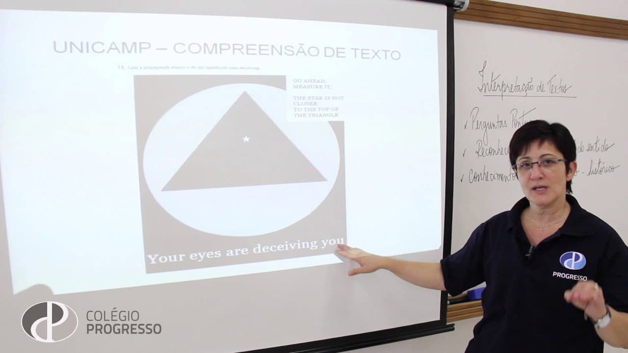 Thumbnail: Web Séries - Colégio Progresso | Profª. Geiry fala de textos de inglês da prova da Unicamp
