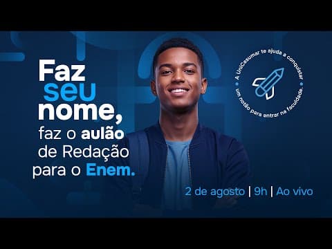 Thumbnail da aula: Aulão Enem | Redação | Profª. Daniela Garcia