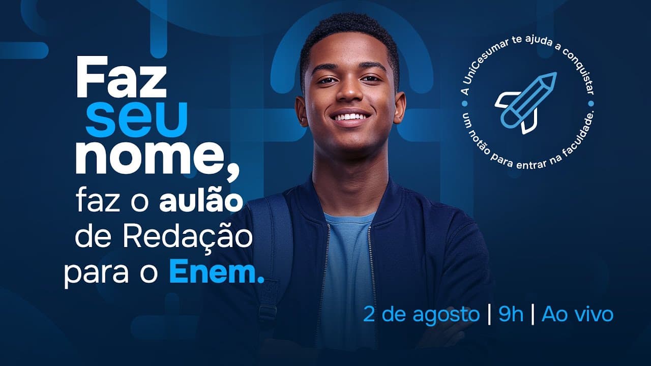 Thumbnail: Aulão Enem | Redação | Profª. Daniela Garcia