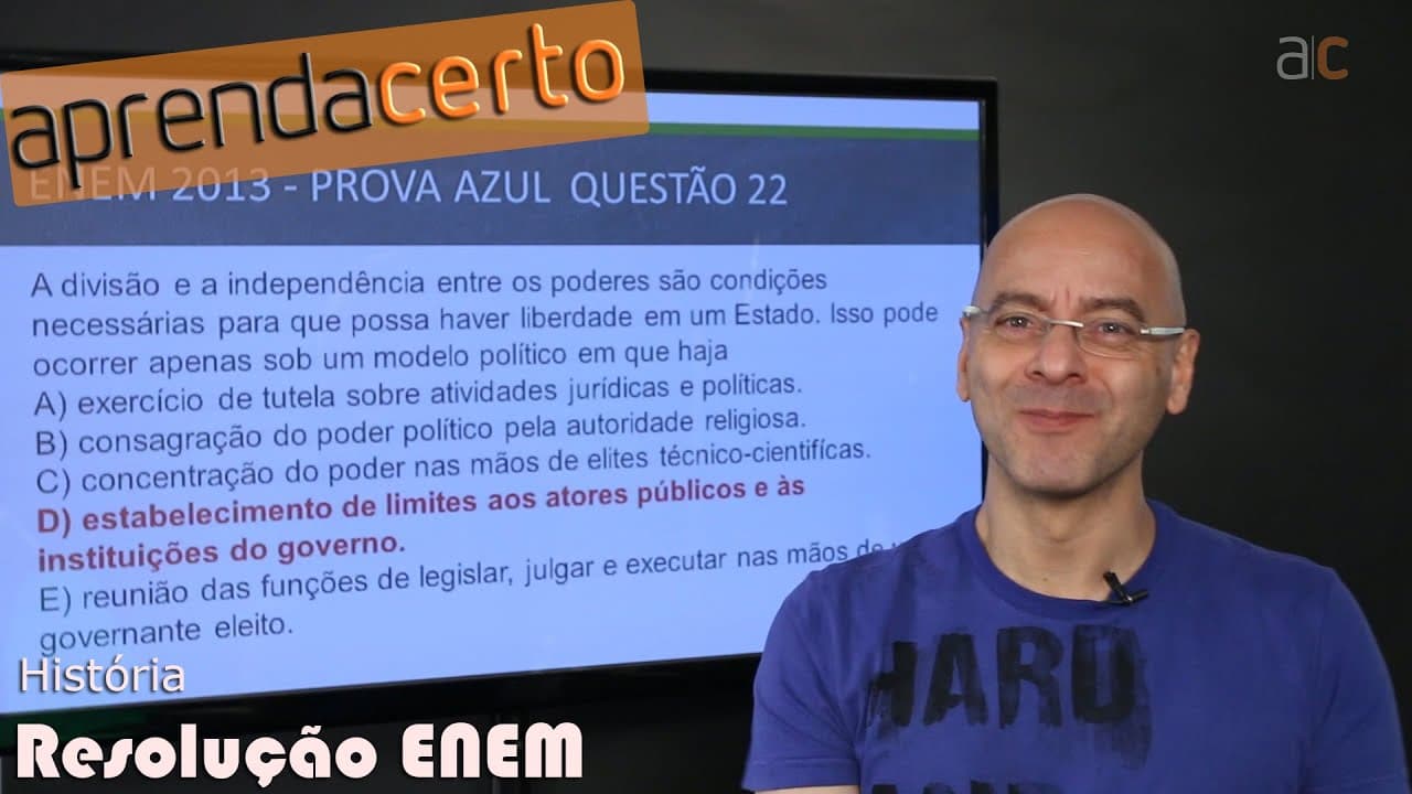 Thumbnail: ENEM 2013 - Questão 22 da Prova de História