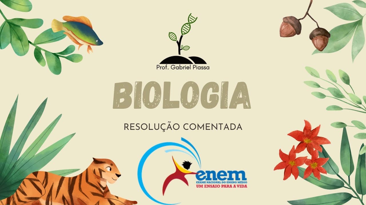 Thumbnail: ENEM 2020 Biologia - Resolução Comentada (Parte 1) Prof. Gabriel Piassa