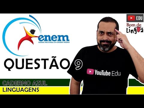 Thumbnail da aula: ENEM 2020 - Caderno Azul - questão 9 (CORREÇÃO)