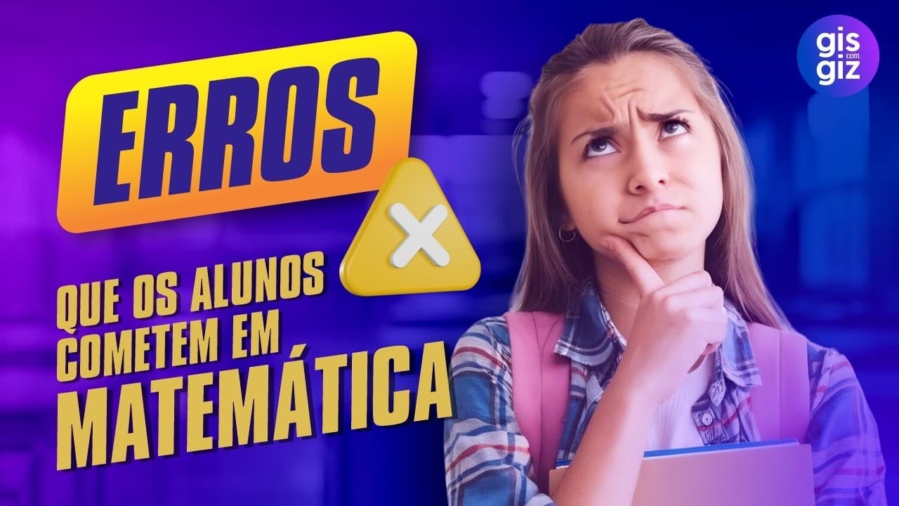Thumbnail: ERROS COMUNS EM MATEMÁTICA ❌📝
