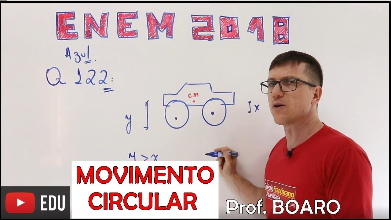 Thumbnail: TROCAR as RODAS de um CARRO por MAIORES dá problema? ENEM 2018- Boaro- QUESTÃO 122 - Vídeo aula nº11