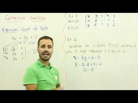 Thumbnail da aula: Matemática - Geometria analítica -  Equação Geral da Reta
