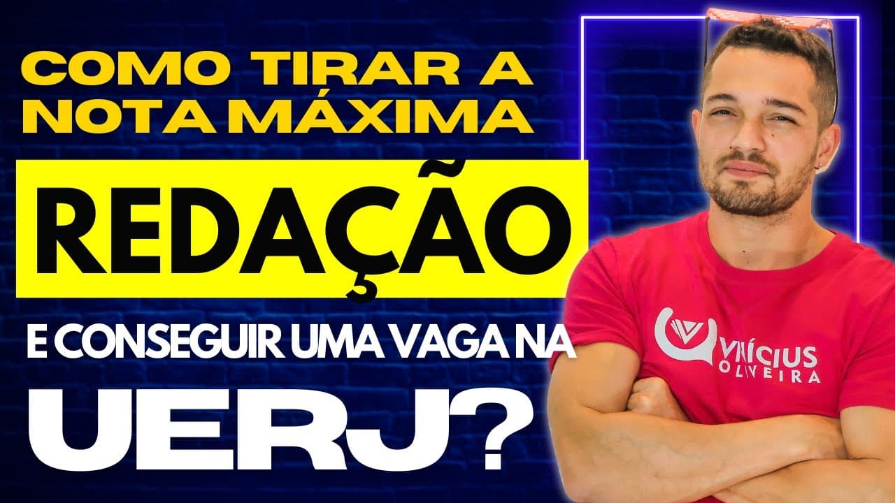 Thumbnail: COMO ESCREVER UMA REDAÇÃO MODELO UERJ | VESTIBULAR 2022 | PROFINHO DA REDAÇÃO