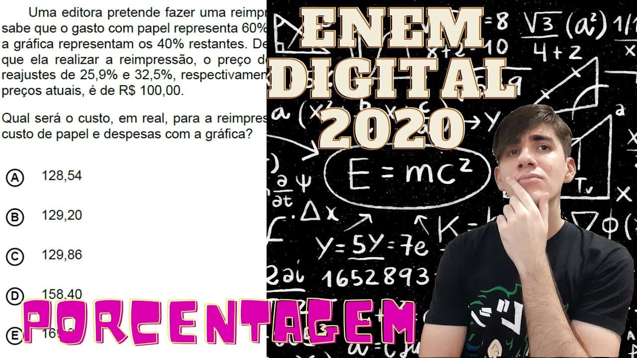 Thumbnail: (Enem Digital 2020) 3 - Uma editora pretende fazer uma reimpressão de um de seus livros. A direção..