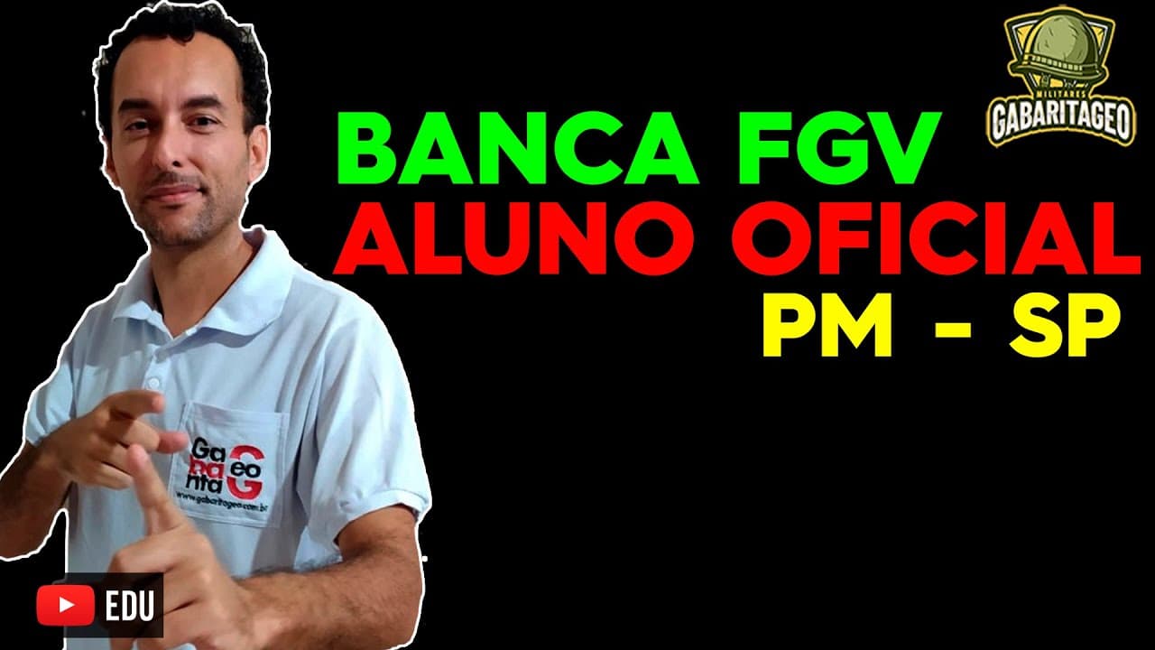Thumbnail: Aluno Oficial PM SP 2023 | Barro Branco | Geografia |