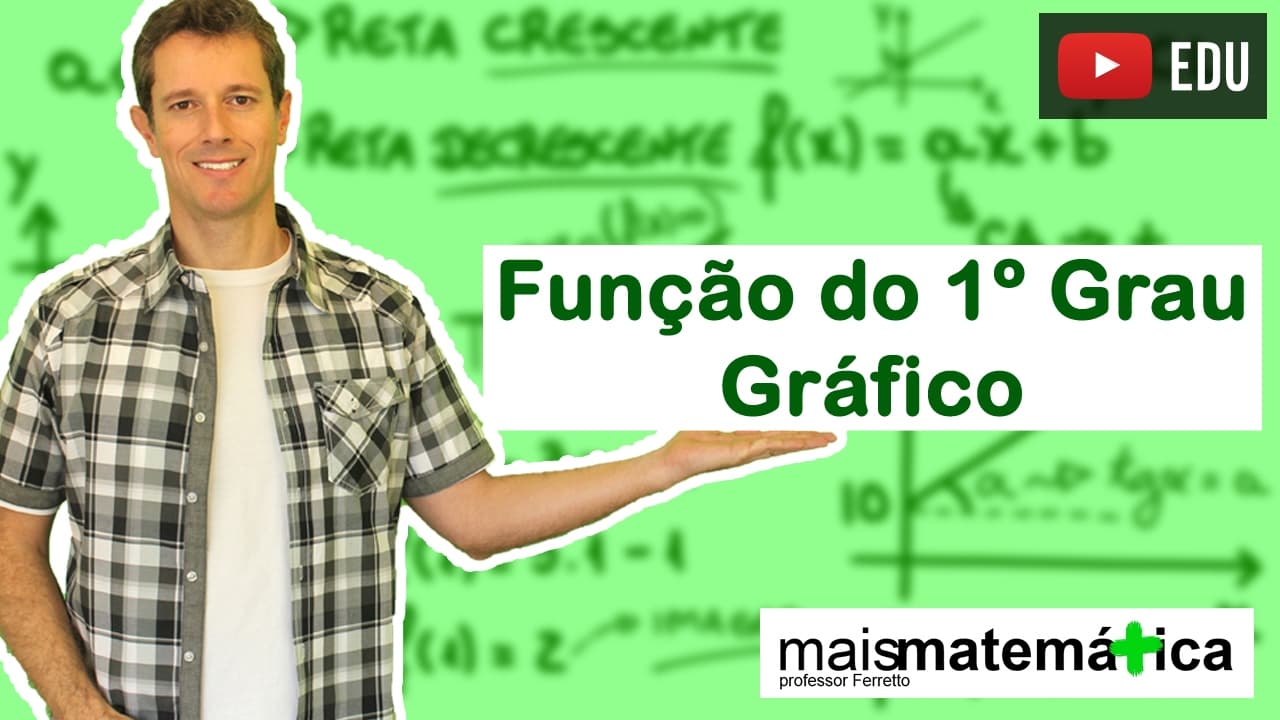 Thumbnail: Função do Primeiro Grau (Função Afim): Gráfico (Aula 4 de 9)