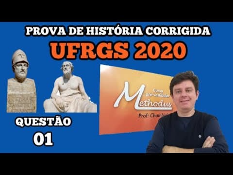 Thumbnail da aula: Questão 01 prova de história UFRGS 2020 - Leia o texto abaixo que apresenta um trecho do Discurso