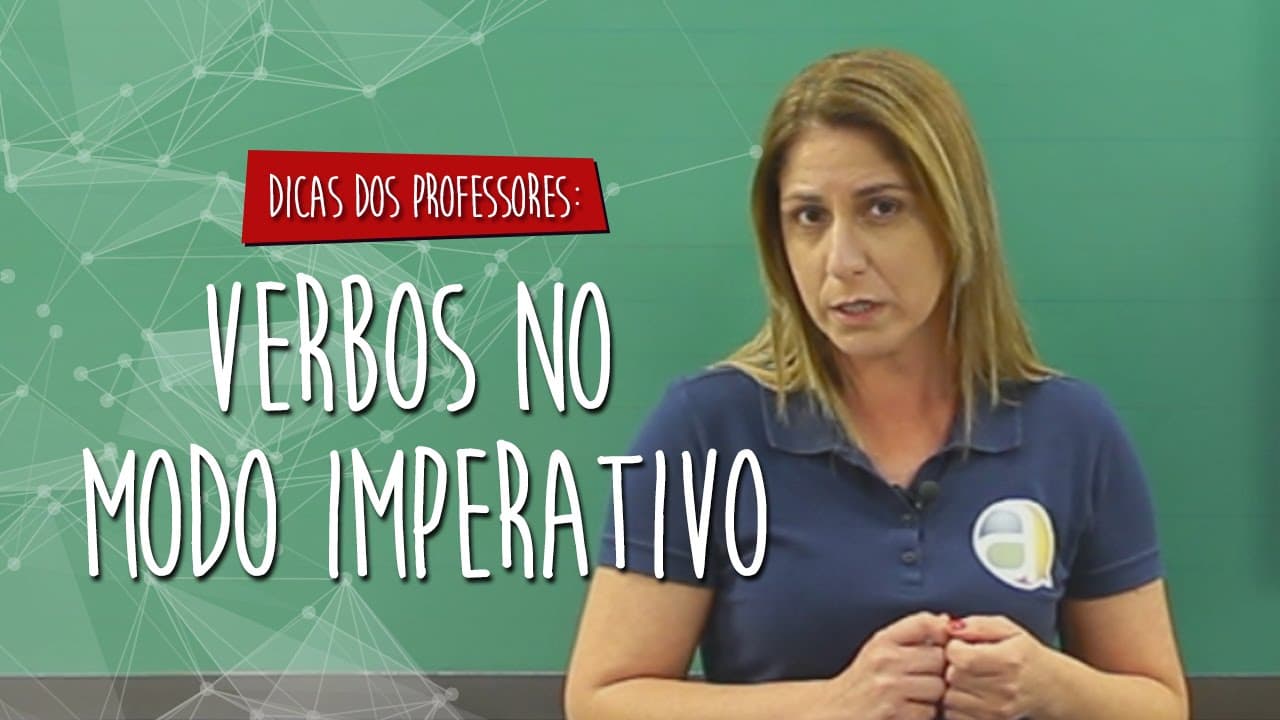 Thumbnail: #Dica dos Professores - Português - Modo Imperativo