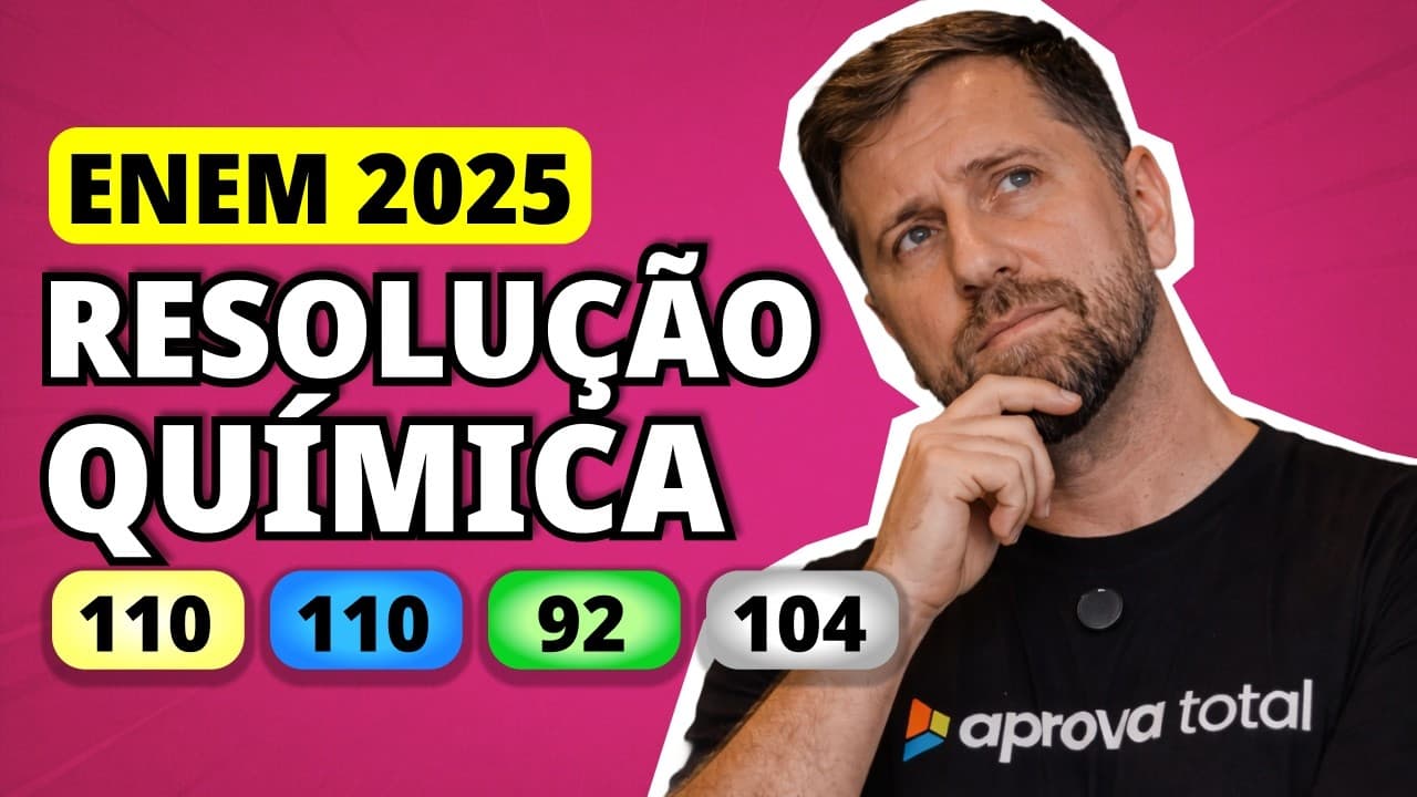 Thumbnail: ENEM 2025 QUÍMICA – Questão 110 | A química nuclear é uma importante ferramenta na produção de