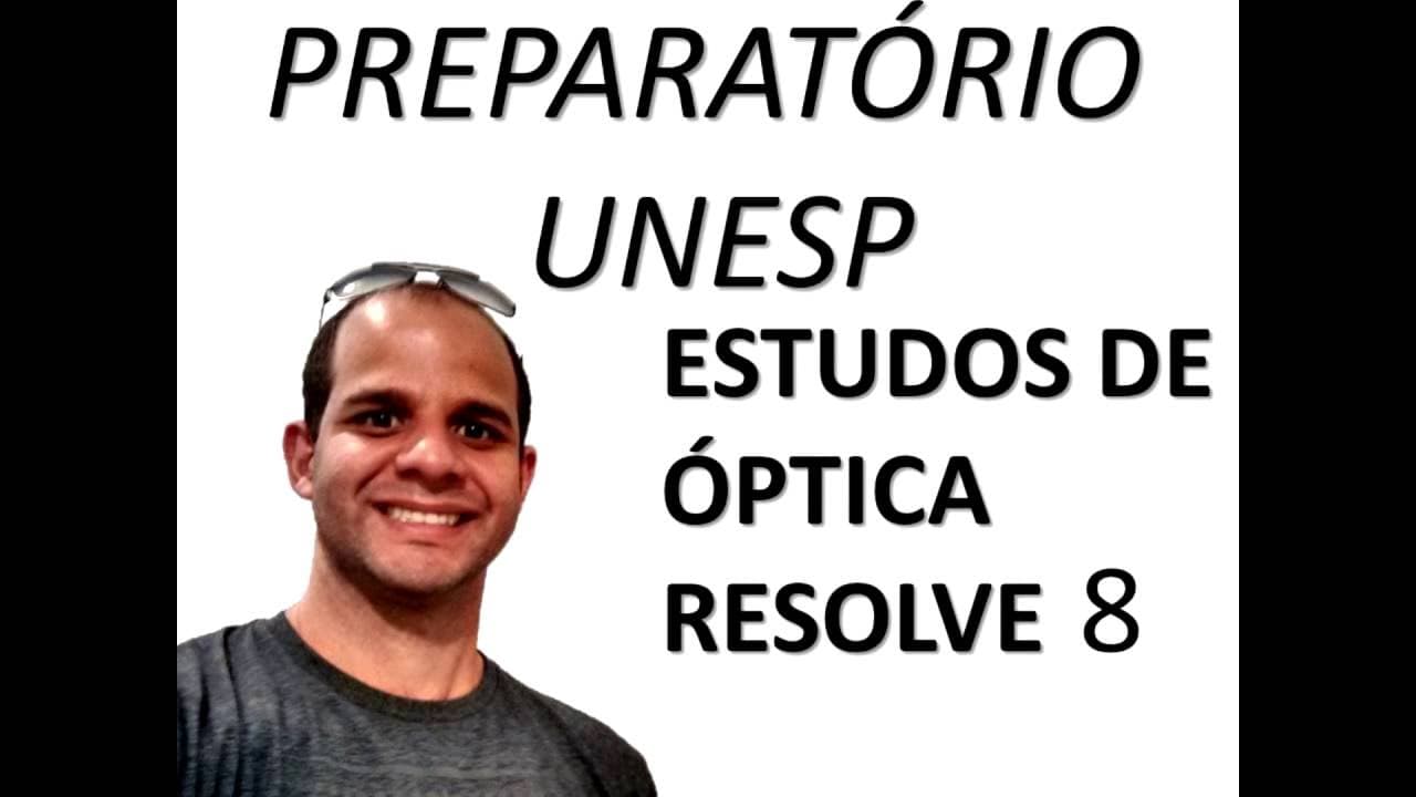 Thumbnail: Óptica: Resolve Unesp 8:  Resolução comentada de exercícios da Unesp.