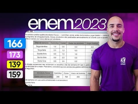 Thumbnail da aula: Questão 166 - Caderno Azul | Lógica | MATEMÁTICA ENEM 2023
