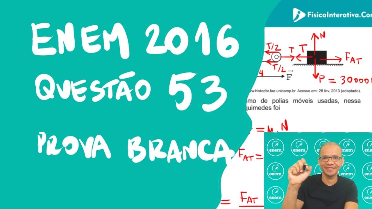 Thumbnail: Física Enem 2016 - Questao 53 - Prova Branca
