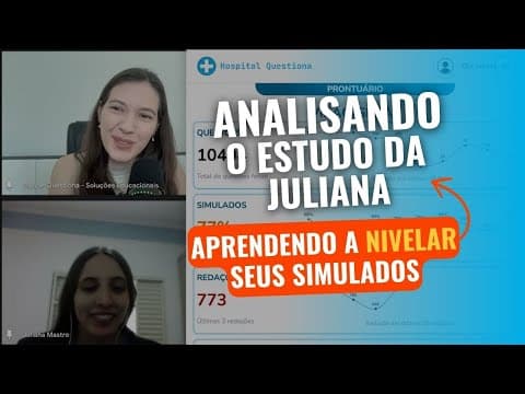 Thumbnail da aula: Aprendendo a NIVELAR seus SIMULADOS | Analisando o estudo da Juliana