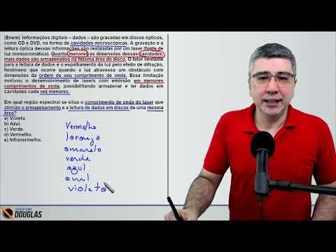 Thumbnail da aula: ENEM 2023 Informações digitais – dados – são gravadas em discos ópticos, como CD e DVD