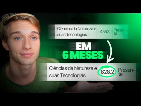Thumbnail da aula: Como Estudar Ciências da Natureza no ENEM em 6 Meses (+42 ACERTOS)