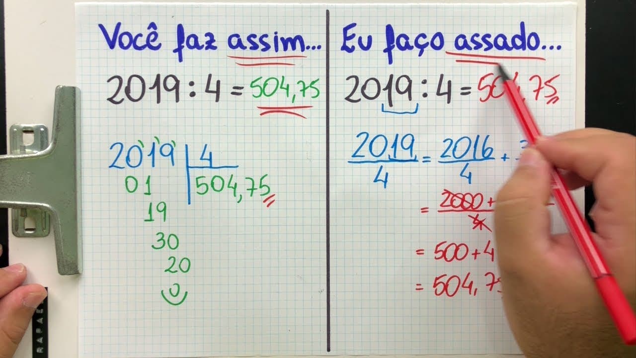 Thumbnail: 💡 DICA 09 - Divisão com VÍRGULA (decimal) de um jeito DIFERENTE