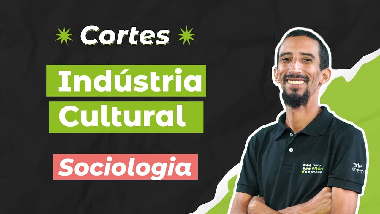 Thumbnail: CORTES DOS AULÕES ENEM 2025: Indústria Cultural | Sociologia para o Enem | Fábio Pereira