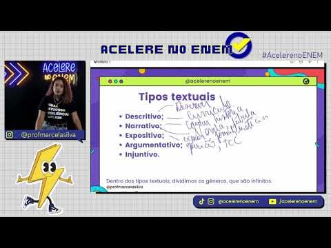 Thumbnail da aula: Tipologia textual - Acelere no ENEM