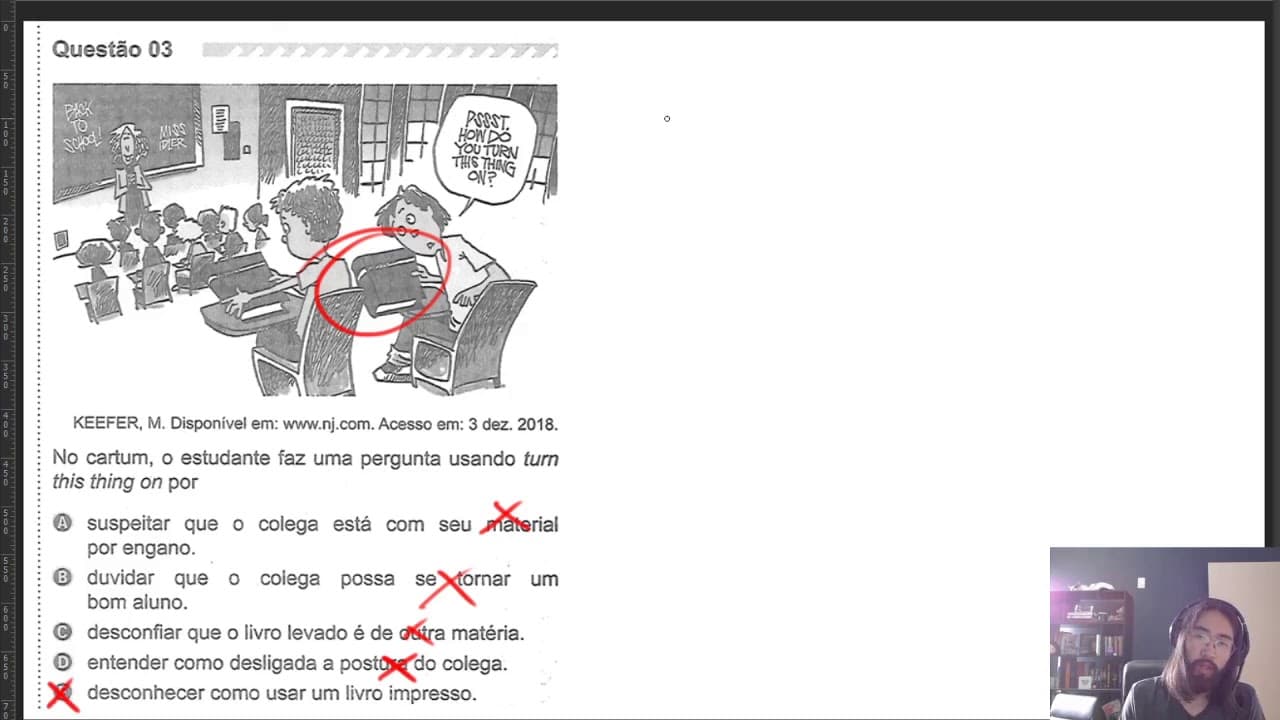 Thumbnail: Enem 2019 - Linguagens | Questão 03 (Prova Amarela)